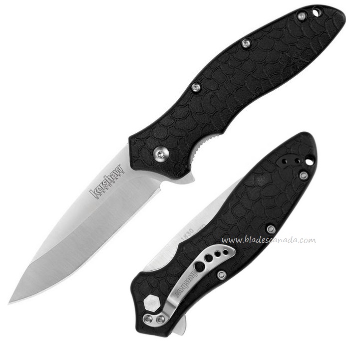 Kershaw Oso Sweet Flipper Folding Knife, Assisted Opening, GFN Black, K1830