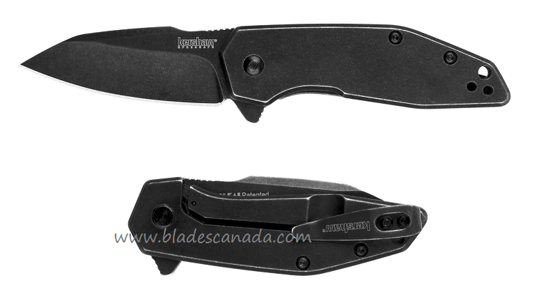 Kershaw Gravel Flipper Framelock Knife, Assisted Opening, Stainless Handle, K2065