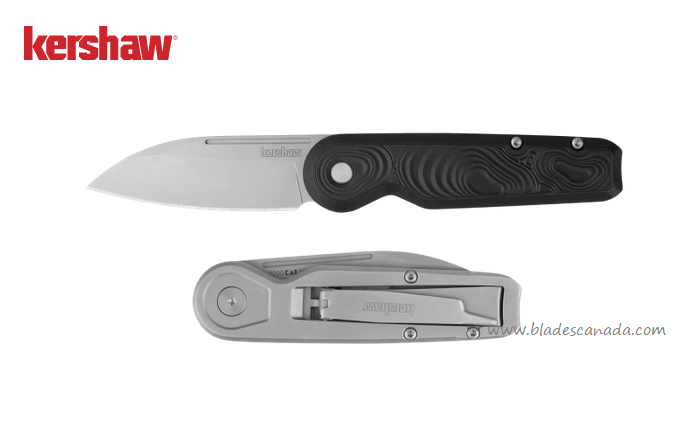 Kershaw Platform Double Detent Slipjoint Folding Knife, GFN Black/Steel, K2090