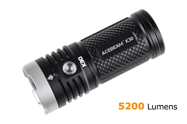 Acebeam K30 Flashlight 5000K Tint - 5200 Lumens - Click Image to Close