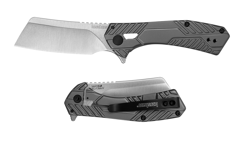 Kershaw Static Flipper Framelock Knife, Stainless Steel, K3445 - Click Image to Close