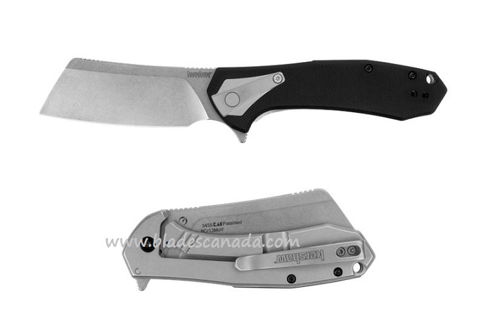 Kershaw Bracket Framleock Flipper Folding Knife, Assisted Opening, GFN/Stainless Handle, K3455 - Click Image to Close
