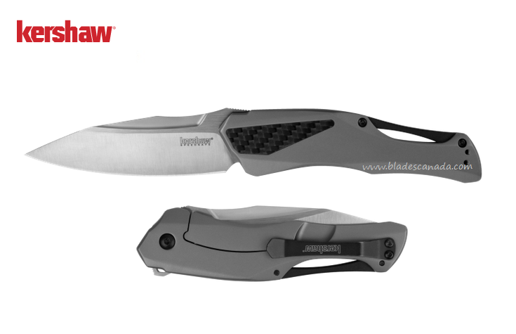 Kershaw Collateral Flipper Framelock Knife, D2 Satin, Steel/Carbon Fiber, K5500