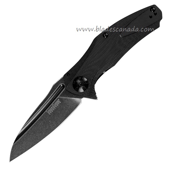 Kershaw Natrix Flipper Framelock Knife, Assisted Opening, G10 Black, K7007BLKBW - Click Image to Close