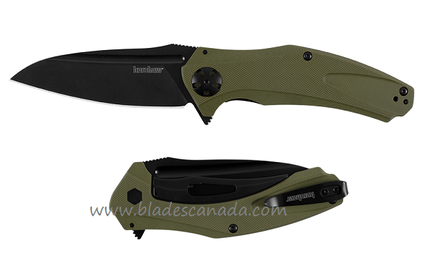 Kershaw Natrix XL Flipper Sub-Frame Folding Knife, G10 OD, K7008OLBLK