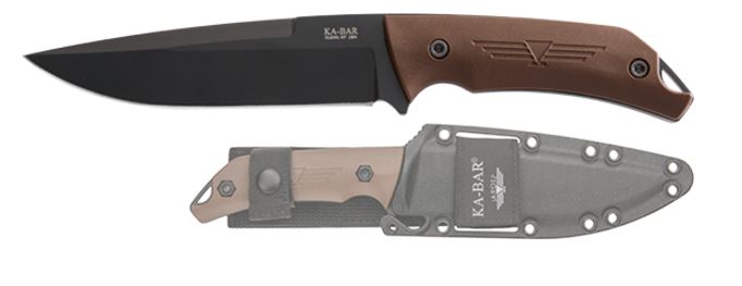 Ka-Bar Jarosz Turok Fixed Blade Knife, 1095 Cro-Van, 7503