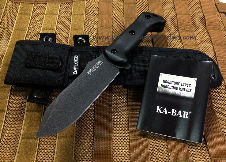 Ka-Bar Becker Crewman Fixed Blade Knife, 1095 Cro-Van, BK10
