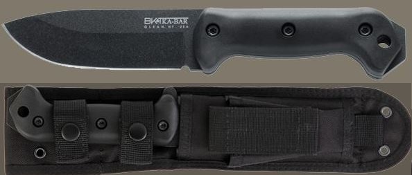 Ka-Bar Becker Companion Fixed Blade Knife, 1095 Cro-Van, Polyester Sheath, KaBK22 - Click Image to Close