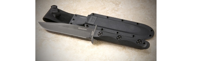 Ka-Bar John Ek Commando Knife Model 5 Fixed Blade, Hard Sheath, EK45
