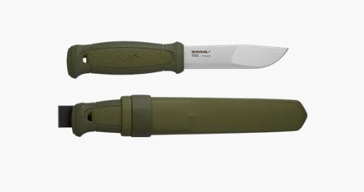 Morakniv Kansbol Outdoor Fixed Blade Knife, Stainless, OD Green, 12634