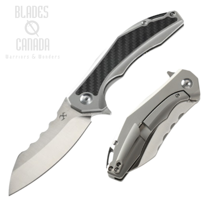 Kansept Spirit Flipper Framelock Knife, CPM S35VN, Titanium, K1002A7