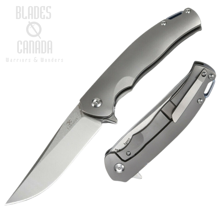 Kansept Agent Flipper Framelock Knife, CPM S35VN, Titanium, K1004A2 Kansept Agent Flipper Framelock Knife, CPM S35VN, Titanium, K1004A2