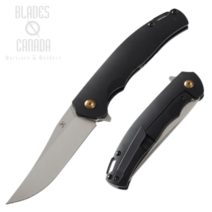 Kansept Agent Flipper Framelock Knife, CPM S35VN, Titanium, K1004A3