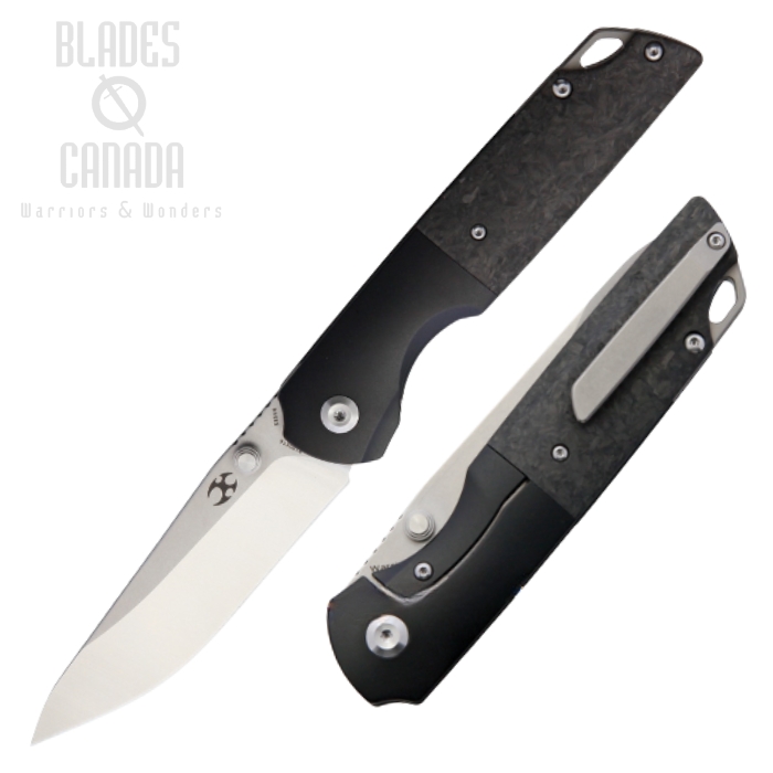 Kansept Warrior Framelock Folding Knife, CPM S35VN, Titanium/Carbon Fiber, K1005T6