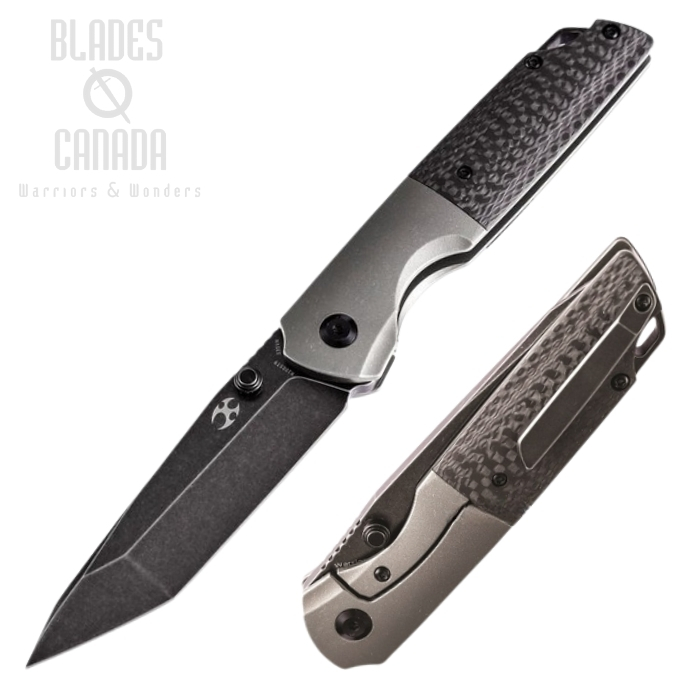 Kansept Warrior Framelock Folding Knife, CPM S35VN Tanto, Titanium/Carbon Fiber, K1005T9 Kansept Warrior Framelock Folding Knife, CPM S35VN Tanto, Titanium/Carbon Fiber, K1005T9