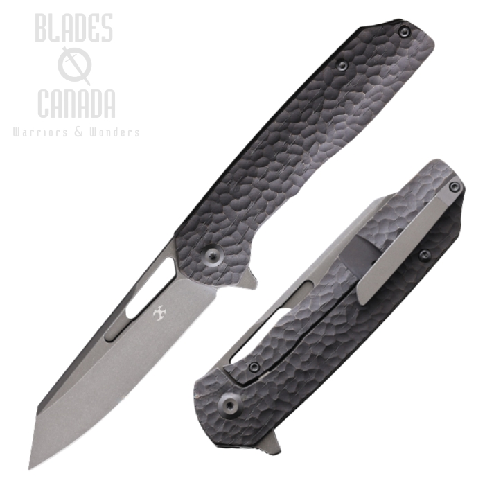 Kansept Shard Flipper Framelock Knife, CPM S35VN, Titanium Circle Woodgrain, K1006-Circle Kansept Shard Flipper Framelock Knife, CPM S35VN, Titanium Circle Woodgrain, K1006-Circle