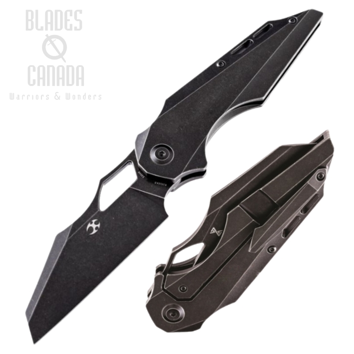 Kansept Genesis Framelock Folding Knife, CPM S35VN, Titanium, K1010A3