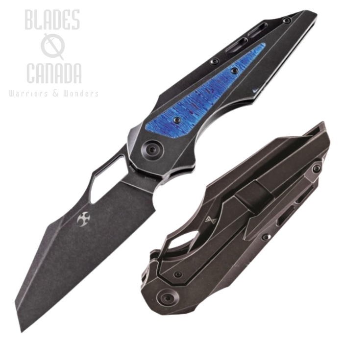 Kansept Genesis Framelock Folding Knife, CPM S35VN, Titanium/Timascus, K1010A6