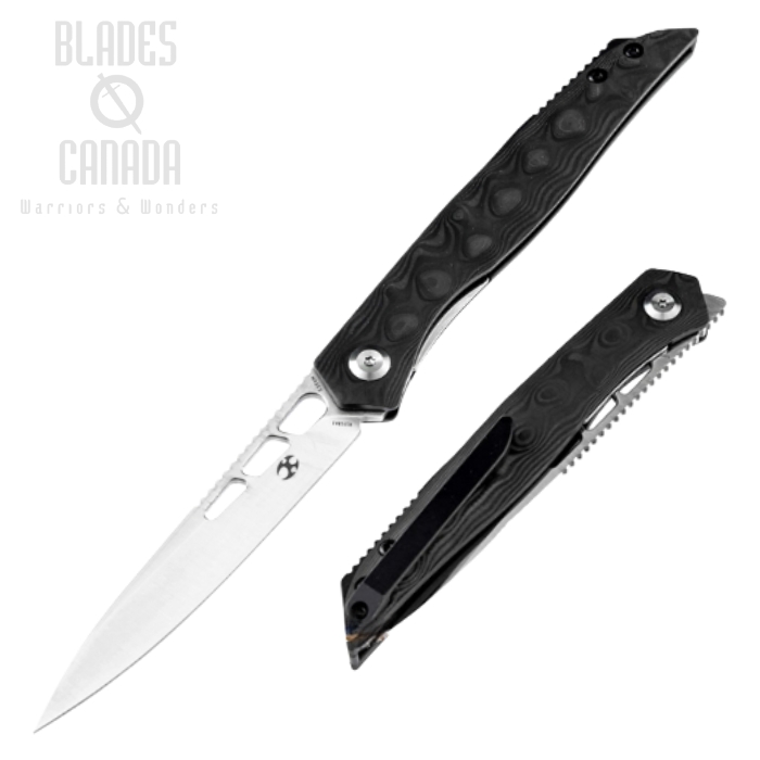 Kansept Lucky Star Flipper Framelock Knife, CPM S35VN, Carbon Fiber, K1013A3