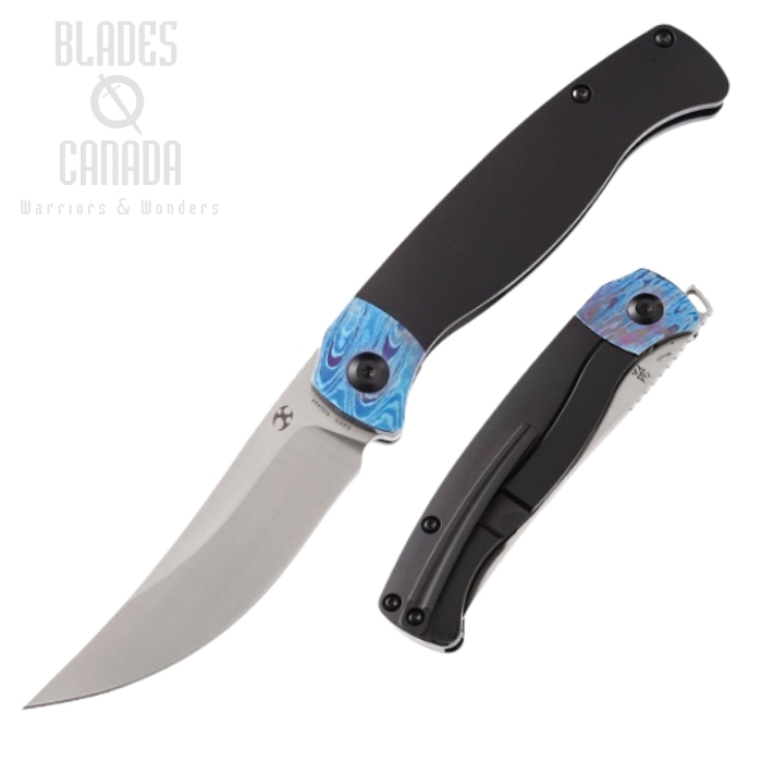 Kansept Mujir Framelock Folding Knife, CPM 20CV, Timascus/Titanium, K1014A4 Kansept Mujir Framelock Folding Knife, CPM 20CV, Timascus/Titanium, K1014A4