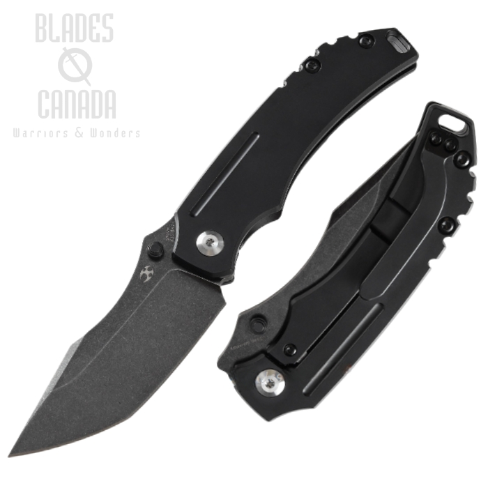 Kansept Pelican EDC Framelock Folding Knife, CPM S35VN, Titanium Black, K1018A2