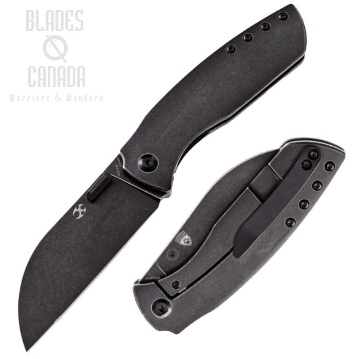 Kansept Convict Framelock Folding Knife, CPM S35VN, Titanium Black, K1023A2 Kansept Convict Framelock Folding Knife, CPM S35VN, Titanium Black, K1023A2