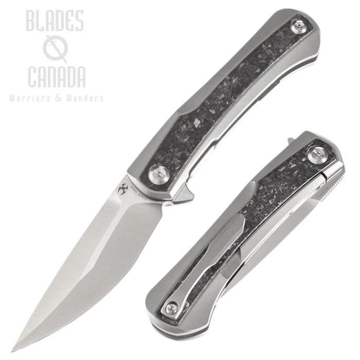 Kansept Kratos Flipper Framelock Knife, CPM S35VN, Titanium/Carbon Fiber, K1024A1 Kansept Kratos Flipper Framelock Knife, CPM S35VN, Titanium/Carbon Fiber, K1024A1