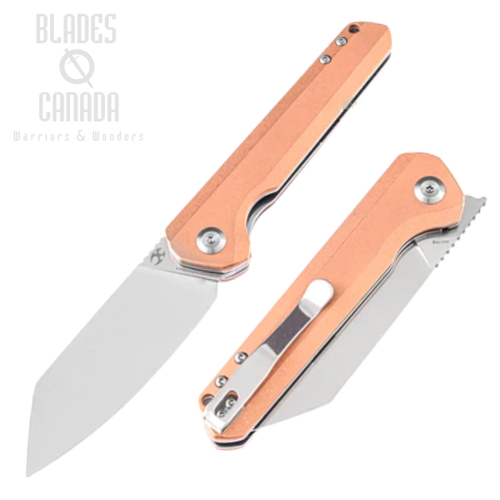 Kansept Bulldozer Flipper Folding Knife, CPM S35VN, Copper Red, K1028B1 Kansept Bulldozer Flipper Folding Knife, CPM S35VN, Copper Red, K1028B1