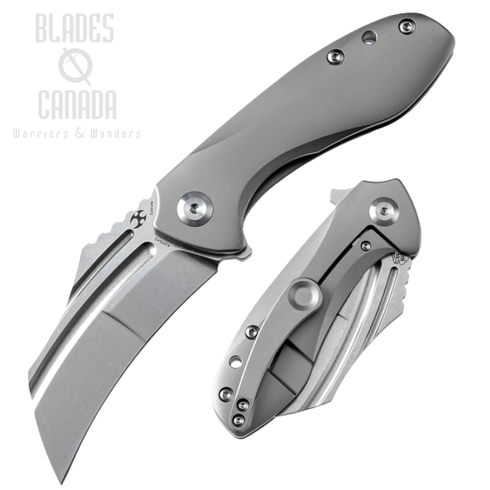 Kansept KTC 3 Flipper Framelock Knife, CPM S35VN, Titanium, K1031A2