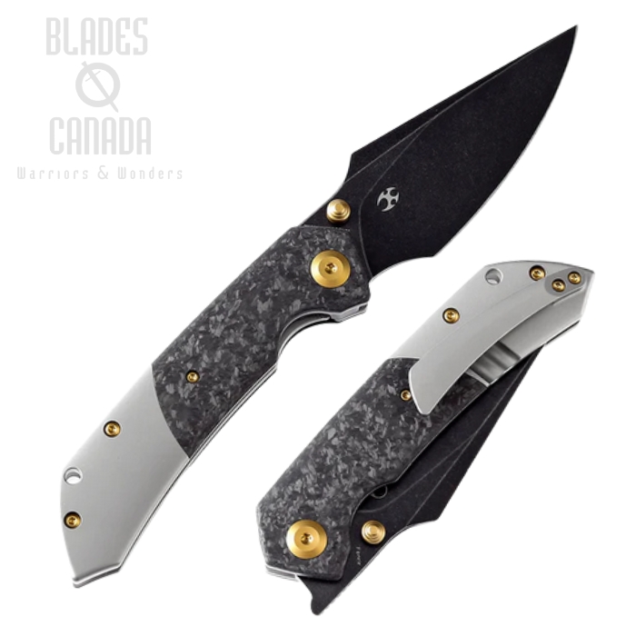 Kansept Fenrir Left Handed Flipper Folding Knife, CPM S35VN, Titanium/Carbon Fiber Shred, K1034L1 Kansept Fenrir Left Handed Flipper Folding Knife, CPM S35VN, Titanium/Carbon Fiber Shred, K1034L1