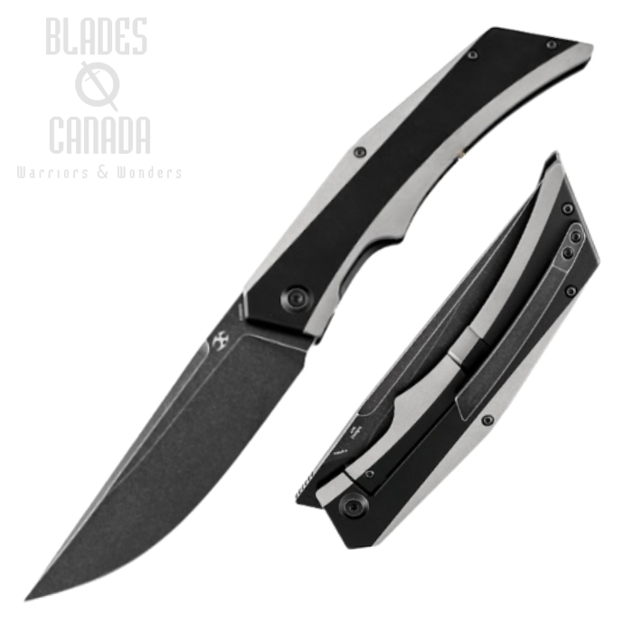 Kansept Naska Flipper Framelock Knife, CPM S35VN Black SW, Titanium, K1035A1 Kansept Naska Flipper Framelock Knife, CPM S35VN Black SW, Titanium, K1035A1