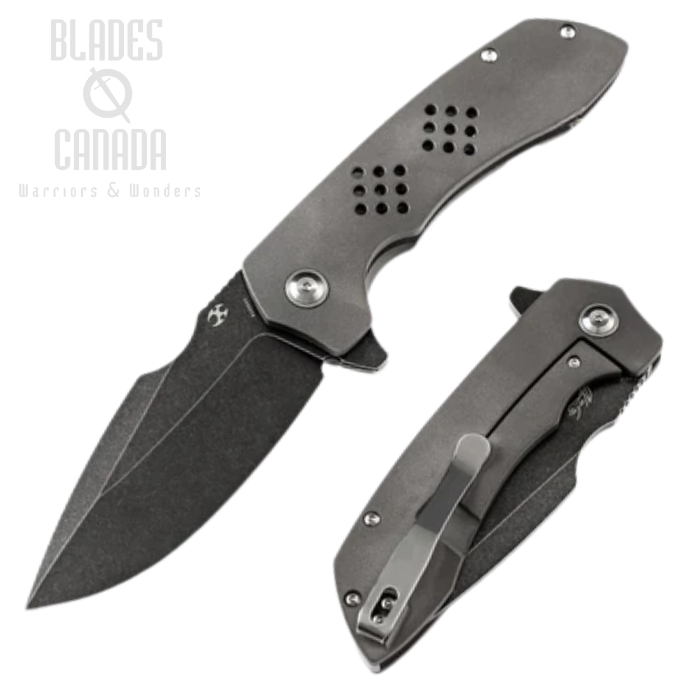 Kansept Entity Flipper Framelock Knife, CPM S35VN SW, Carbided Titanium, K1036A2 Kansept Entity Flipper Framelock Knife, CPM S35VN SW, Carbided Titanium, K1036A2