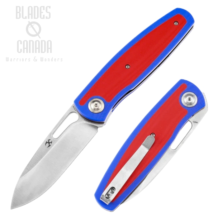 Kansept Mato Folding Knife, CPM S35VN Satin, G10 Blue/Red, K1050A1 Kansept Mato Folding Knife, CPM S35VN Satin, G10 Blue/Red, K1050A1
