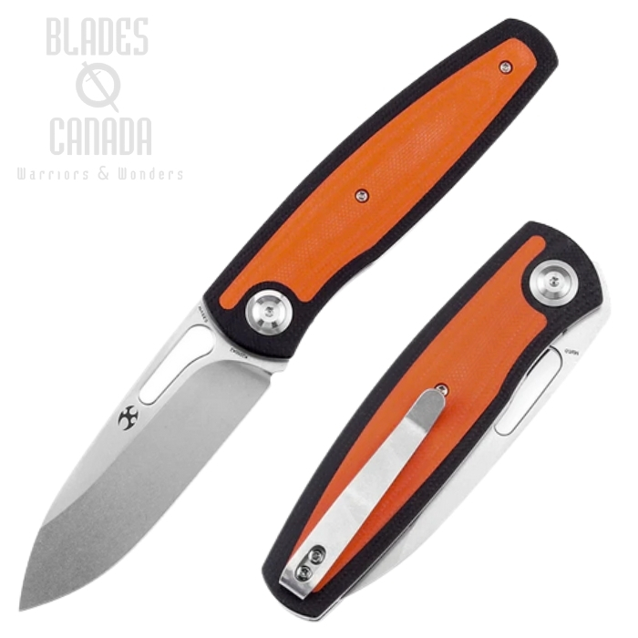 Kansept Mato Folding Knife, CPM S35VN Satin, G10 Orange/Black, K1050A2 Kansept Mato Folding Knife, CPM S35VN Satin, G10 Orange/Black, K1050A2
