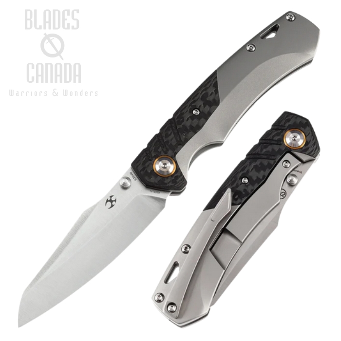 Kansept Weim Framelock Folding Knife, CPM S35VN, Carbon Fiber Will/Titanium, K1051A1