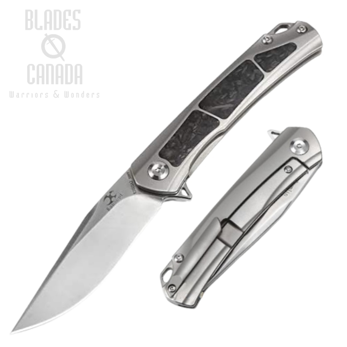 Kansept Gremlin Flipper Framelock Knife, CPM S35VN, Titanium/Carbon Fiber, K2003A2 Kansept Gremlin Flipper Framelock Knife, CPM S35VN, Titanium/Carbon Fiber, K2003A2
