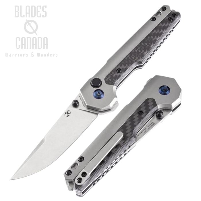 Kansept EDC Tactical Folding Knife, CPM S35VN, Titanium/Twill Carbon Fiber, K2009A2 Kansept EDC Tactical Folding Knife, CPM S35VN, Titanium/Twill Carbon Fiber, K2009A2