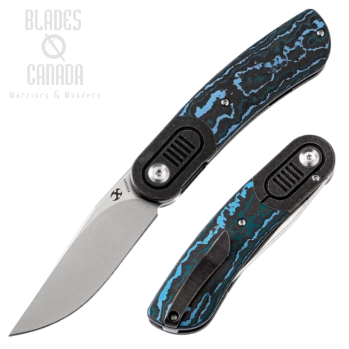 Kansept Flipper Framelock Knife, CPM S35VN, Carbon Fiber/Titanium, K2025A3