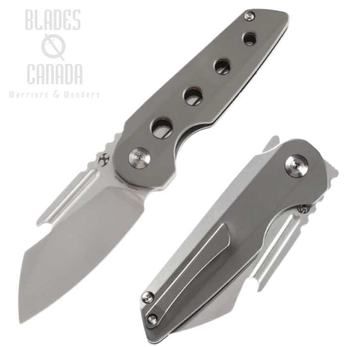 Kansept Rafe Flipper Folding Knife, CPM-S35VN Steel, Titanium, K2048A1 Kansept Rafe Flipper Folding Knife, CPM-S35VN Steel, Titanium, K2048A1