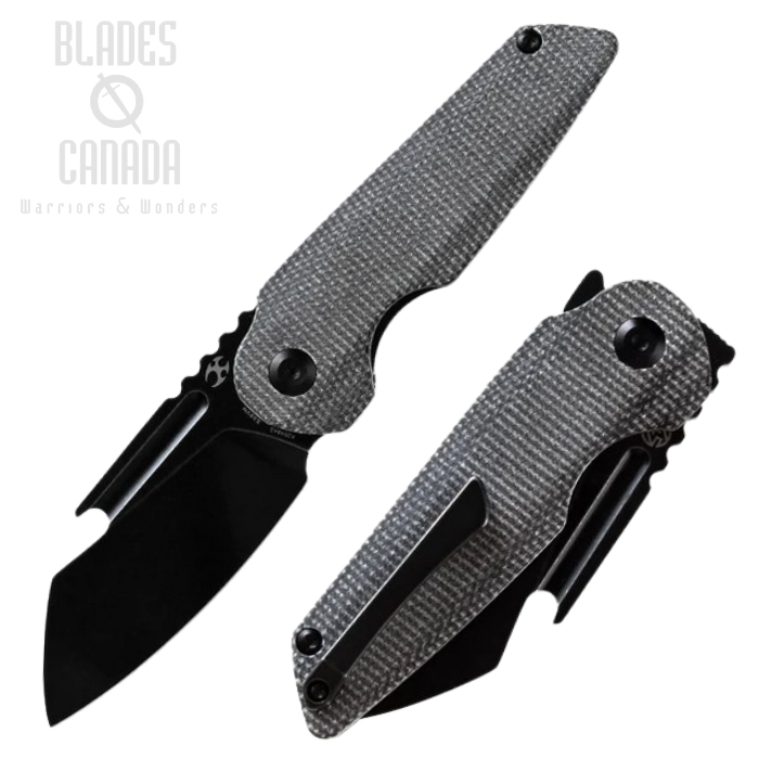 Kansept Rafe Flipper Folding Knife, CPM-S35VN, Micarta Black, K2048A2 Kansept Rafe Flipper Folding Knife, CPM-S35VN, Micarta Black, K2048A2