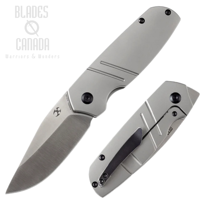 Kansept Turaco Flipper Framelock Knife, CPM S35VN Satin, Titanium, K2049A1 Kansept Turaco Flipper Framelock Knife, CPM S35VN Satin, Titanium, K2049A1