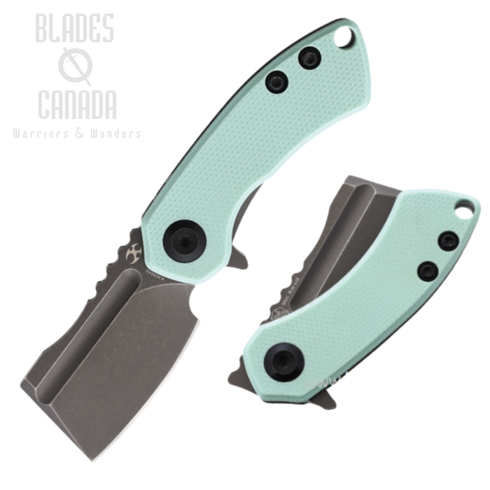 Kansept Mini Korvid Flipper Folding Knife, S35VN Gray, G10 Light Blue, K3030A1 Kansept Mini Korvid Flipper Folding Knife, S35VN Gray, G10 Light Blue, K3030A1