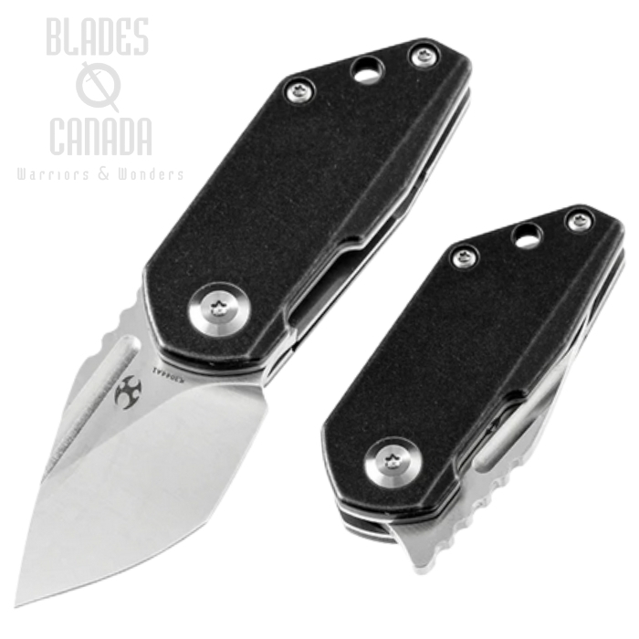 Kansept RIO Flipper Folding Knife, M390 Satin, Titanium Black, K3044A1 Kansept RIO Flipper Folding Knife, M390 Satin, Titanium Black, K3044A1