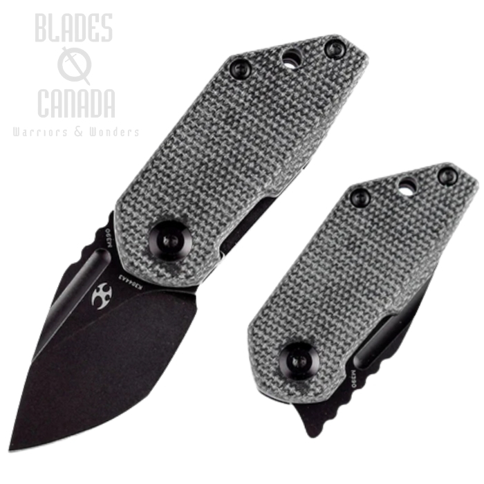 Kansept RIO Flipper Folding Knife, M390 Black, Micarta Black, K3044A3 Kansept RIO Flipper Folding Knife, M390 Black, Micarta Black, K3044A3