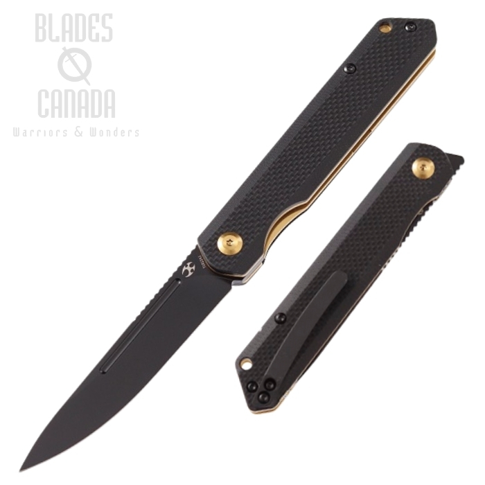 Kansept Prickle Flipper Folding Knife, 154CM, G10 Black, T1012A1