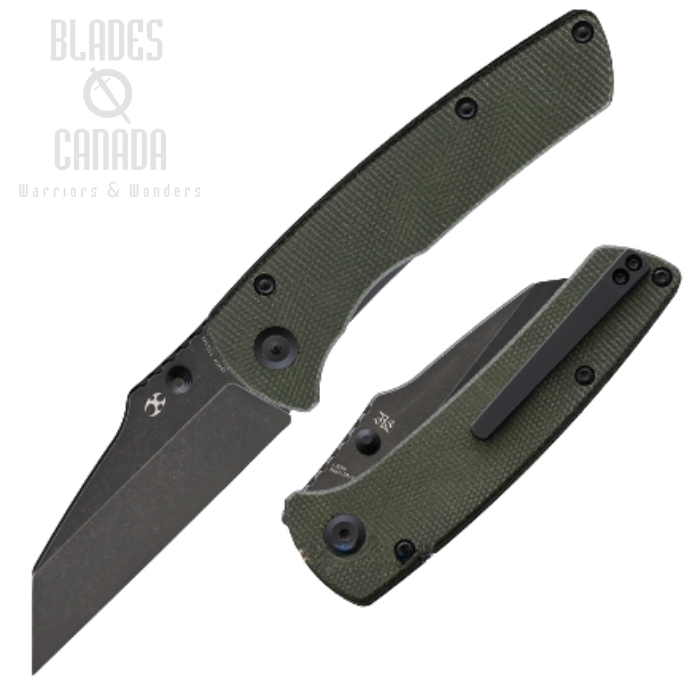 Kansept Main Street Folding Knife, 154CM, Micarta Green, T1015A2 Kansept Main Street Folding Knife, 154CM, Micarta Green, T1015A2