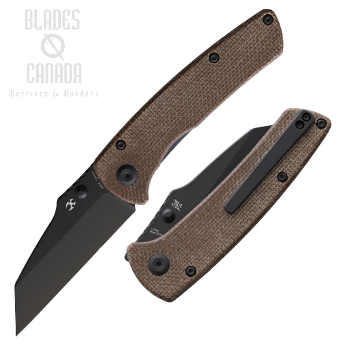 Kansept Main Street FoldingKnife, 154CM, Micarta Brown, T1015A4