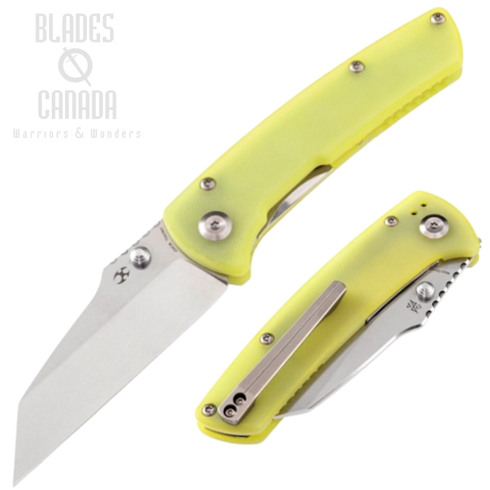 Kansept Main Street Folding Knife, CPM 154CM, G10 Yellow, T1015B3