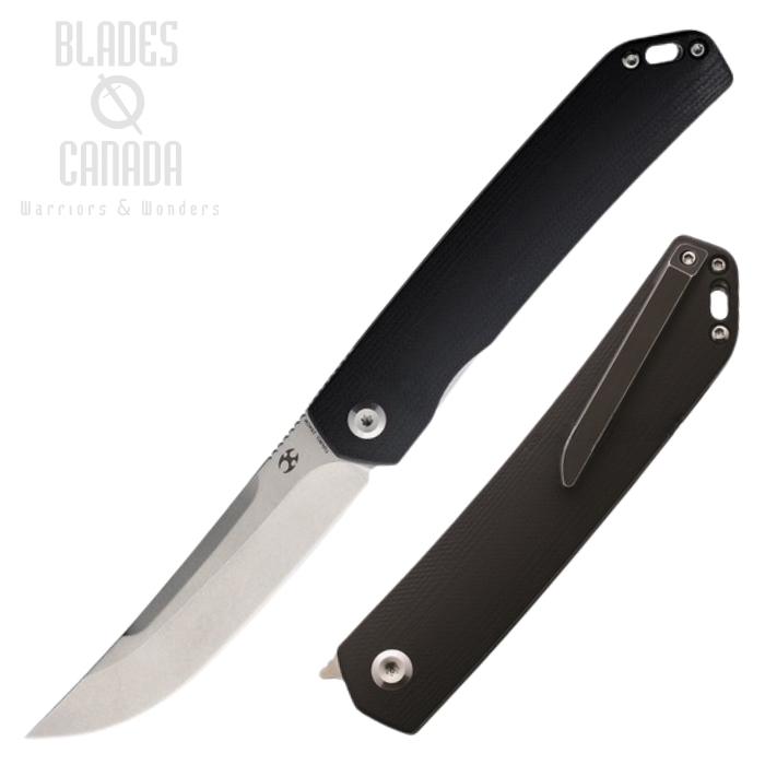 Kansept Hazakura Flipper Folding Knife, 154CM, G10 Black, T1019C1 Kansept Hazakura Flipper Folding Knife, 154CM, G10 Black, T1019C1