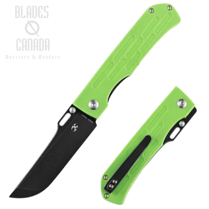 Kansept Reedus Folding Knife, 154CM Black SW, G10 Green, T1041A1 Kansept Reedus Folding Knife, 154CM Black SW, G10 Green, T1041A1